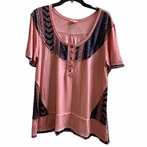POL women’s short sleeve loose fit tee S BOHO
